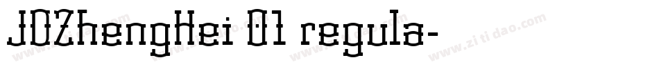 JDZhengHei 01 regula字体转换